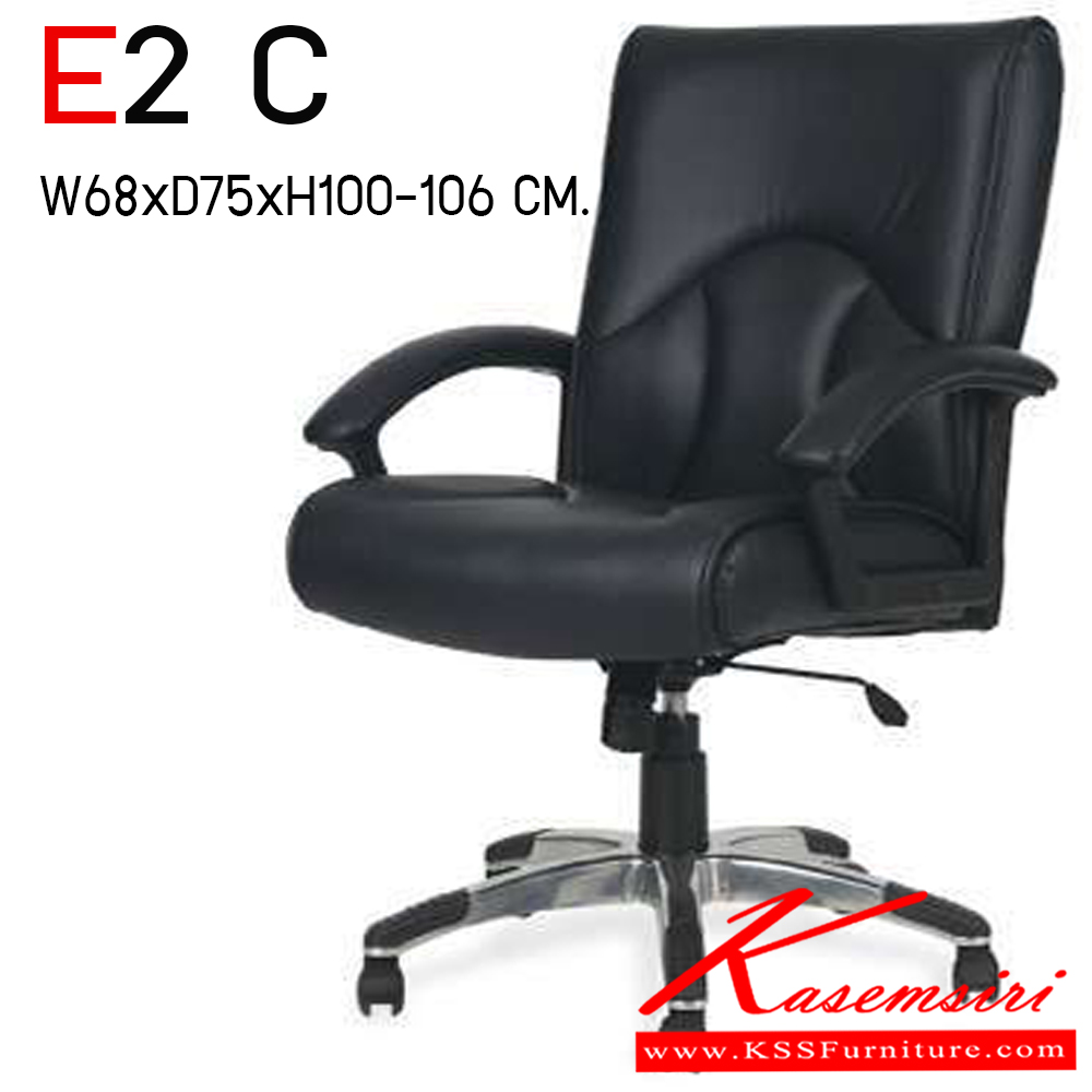 18819043::E2 C::เก้าอี้พนักพิงต่ำ ขนาด ก680xล755xส1000-1060 มม. ไทโย เก้าอี้สำนักงาน